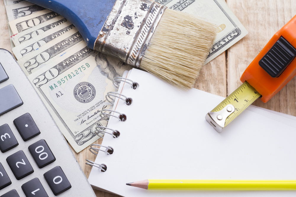 home remodeling roi calculation money paint brush